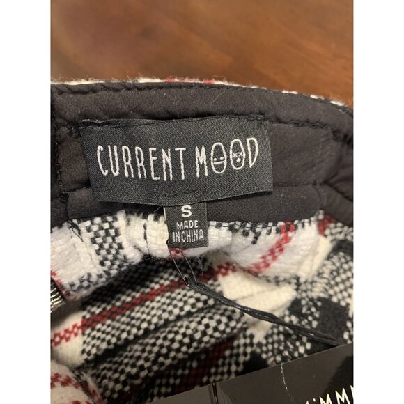 NWT Current Mood S Casual Preppy Plaid Micro Mini Skirt Academia - Picture 4 of 7